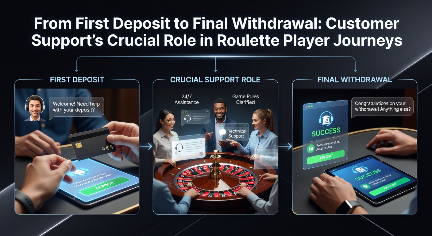 Ein Team von Kundensupport-Mitarbeitern bearbeitet Anfragen in Echtzeit, während Roulette-Tische im Hintergrund drehen
