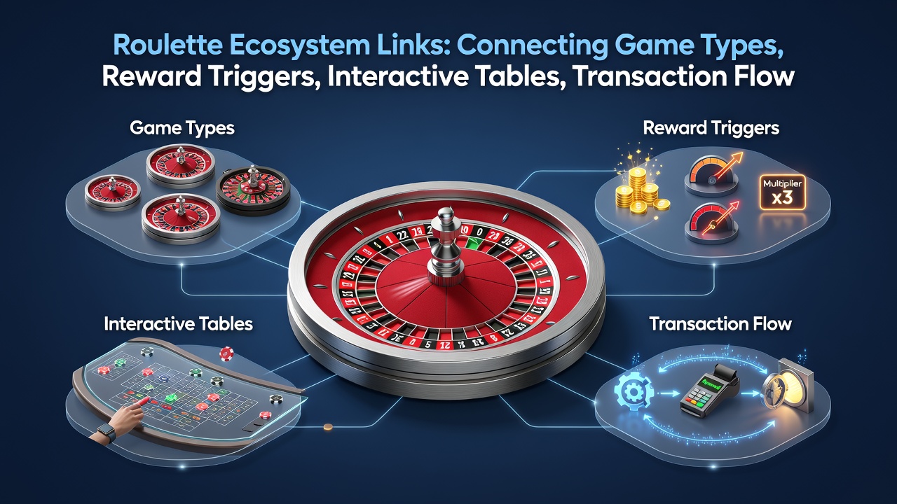 Mobile roulette transaction flows and support networks diagram