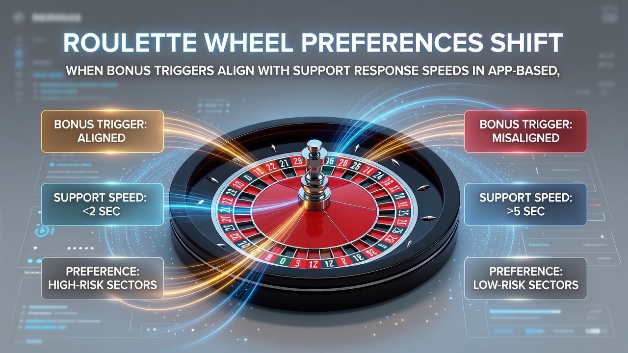 Mobile Roulette-App mit verschiedenen Rad-Varianten und Support-Interaktion